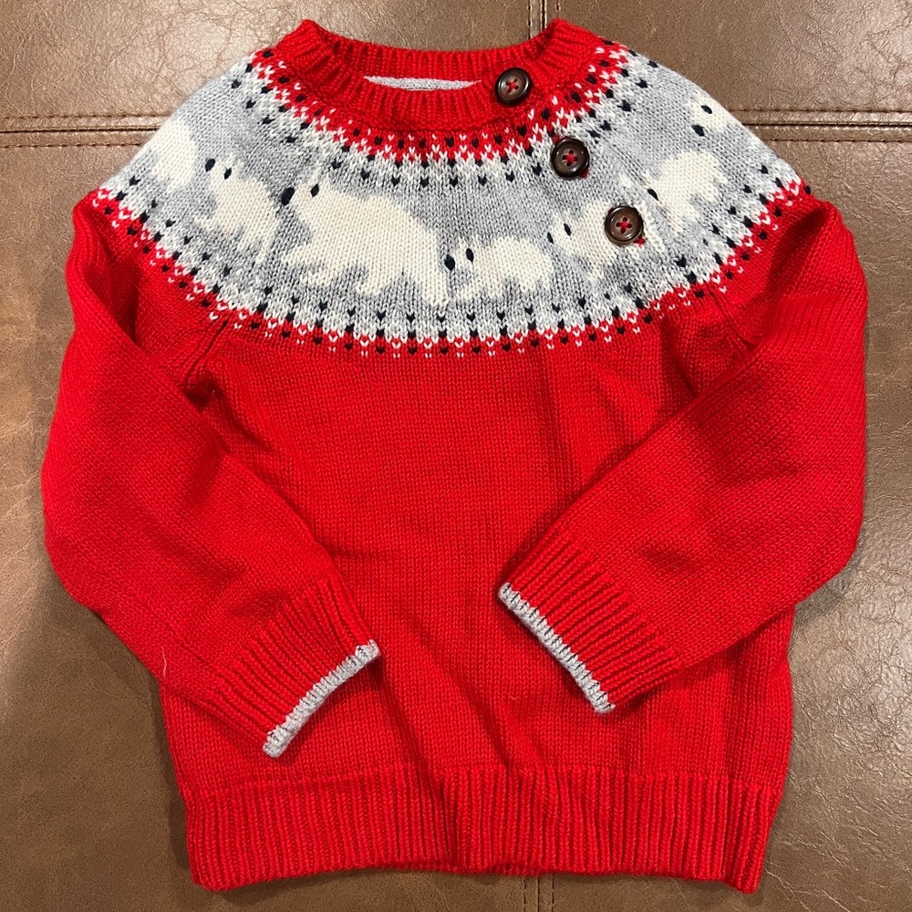 Baby Boden Polar bear sweater